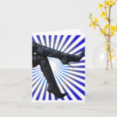 大腿ハイブートアート(ブルースターバースト) カード (黄色い花)