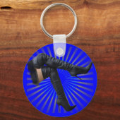 大腿ハイブートアート(ブルースターバースト) キーホルダー (正面)