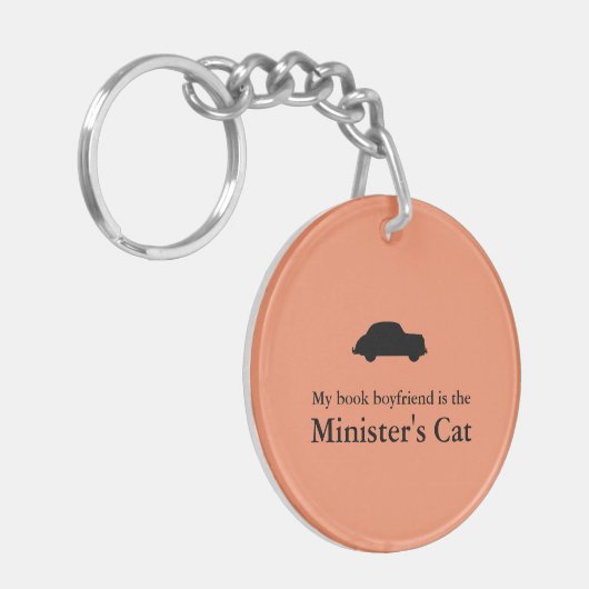 大臣の猫のKeychain-Theの一般の背部 キーホルダー (正面左)