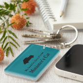 大臣の猫Keychain キーホルダー (正面右)