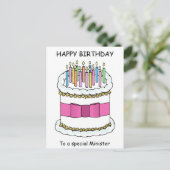 大臣ハッピーバースデー ポストカード (スタンド正面)