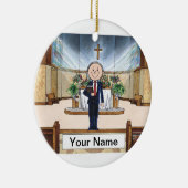 大臣 – 男性 セラミックオーナメント (右)