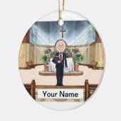 大臣 – 男性 セラミックオーナメント (左)