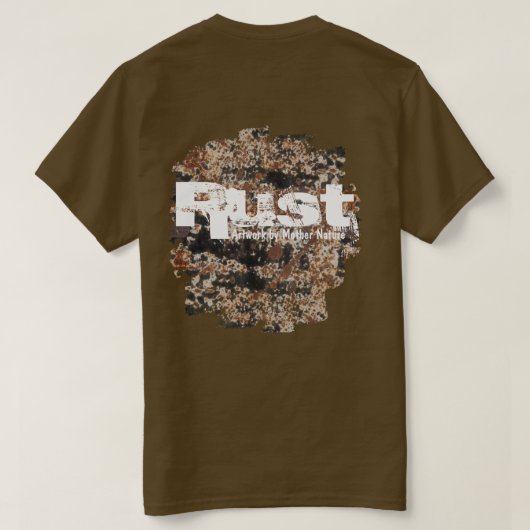 大自然によるRust~Artwork Tシャツ (デザイン裏面)