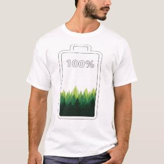 大自然の中で心をリフレッシュ Tシャツ