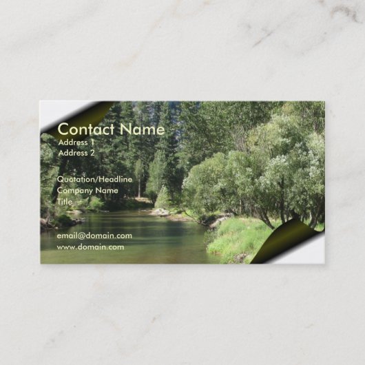 大自然の名刺 名刺 (正面)