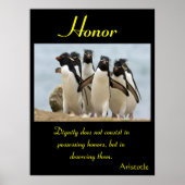 大自然の威厳の中に名誉が立つ ポスター (正面)