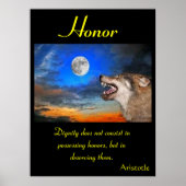 大自然の荒野の中で栄える名誉 ポスター (正面)