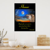 大自然の荒野の中で栄える名誉 ポスター (キッチン)