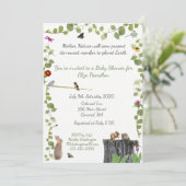 大自然呼出し: ベビーシャワーの招待状 招待状 (スタンド正面)