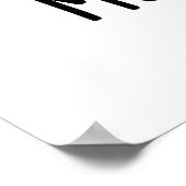 大臼歯おもしろいプリン ポスター (角)