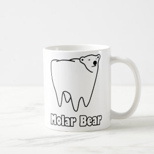 大臼歯クマ コーヒーマグカップ