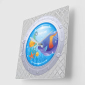 大航海の時計 スクエア壁時計 (傾斜)