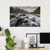 大良木山調理師国立公園 |ニュージーランド ポスター (ホームオフィス)