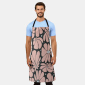 大花を様式化し、シームレスな花のパターン。 エプロン (着用した状態)