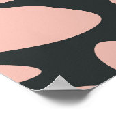 大花を様式化し、シームレスな花のパターン。 ポスター (角)