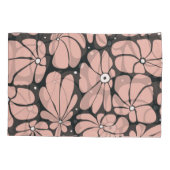 大花を様式化し、シームレスな花のパターン。 枕カバー (裏面)