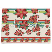 大花デザイナー誕生日ギフト – バッグ ラージペーパーバッグ (正面)