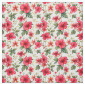 大花柄ハイビスカス花 ファブリック (見本)