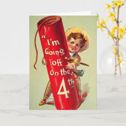 大花火 カード (黄色い花)