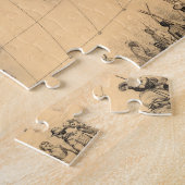 大英帝国を示す世界地図 ジグソーパズル (側面)