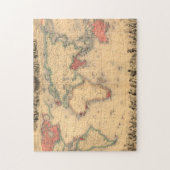 大英帝国を示す世界地図 ジグソーパズル (縦)