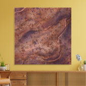 大茶色の大理石ウォールアートデコール キャンバスプリント (インサイチュ (リビング))