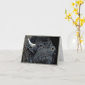 "大草原の呼び出し" - Bison Card カード (黄色い花)