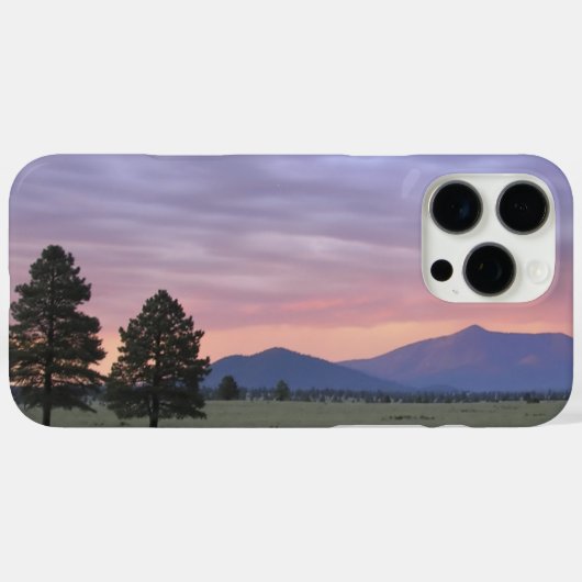 大草原の夕焼けカラフルの写真に嵐の雲 Case-Mate iPhoneケース (裏面 (横))