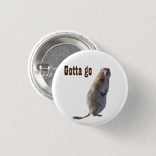 大草原の犬のボタン 缶バッジ (正面&裏面)