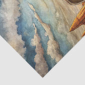 大草原の西の西の古い木製のカート 薄葉紙 (詳細)