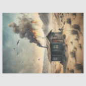 大草原の西の野生の西の小さな木造住宅 薄葉紙 (正面)