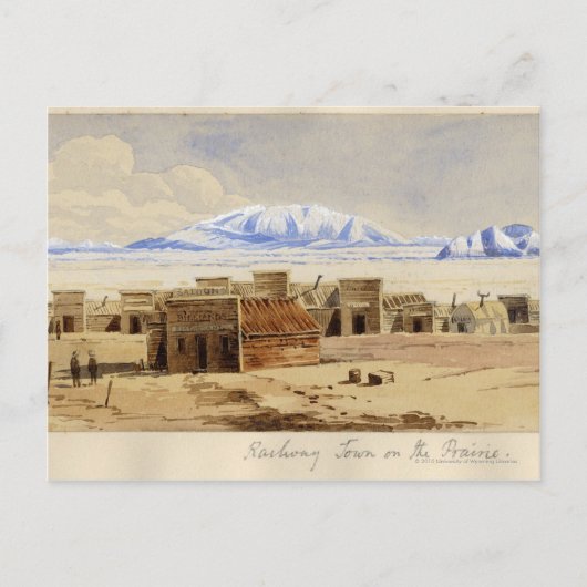 大草原の鉄道街 ポストカード (正面)