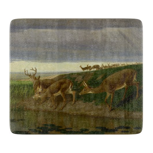 大草原の鹿(ウィリアム・ホルブルック・ヒゲ) カッティングボード (正面)