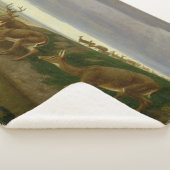 大草原の鹿(ウィリアム・ホルブルック・ヒゲ) シェルパブランケット (3/4)