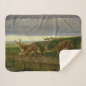 大草原の鹿(ウィリアム・ホルブルック・ヒゲ) シェルパブランケット (正面(横))