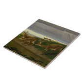 大草原の鹿（ウィリアム・ホルブルック・ヒゲ） タイル (側面)