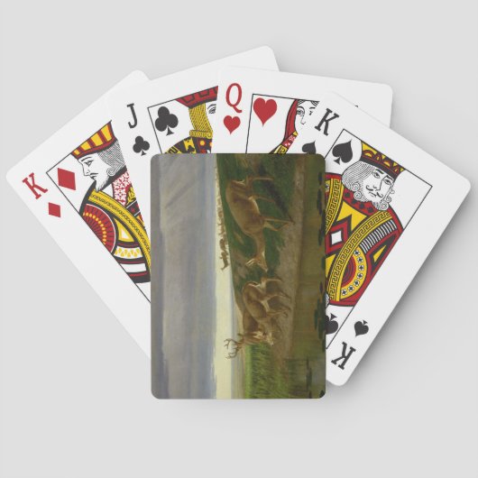 大草原の鹿（ウィリアム・ホルブルック・ヒゲ） トランプ (裏面)