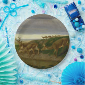 大草原の鹿（ウィリアム・ホルブルック・ヒゲ） ペーパープレート (パーティー)