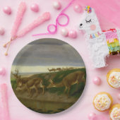 大草原の鹿（ウィリアム・ホルブルック・ヒゲ） ペーパープレート (パーティー)