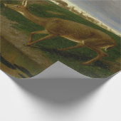 大草原の鹿（ウィリアム・ホルブルック・ヒゲ） ラッピングペーパー (角)