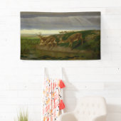 大草原の鹿(ウィリアム・ホルブルック・ヒゲ) 横断幕 (インサイチュ)