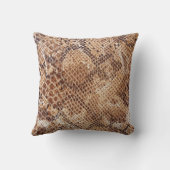 大蛇のスネークスキンのプリント クッション (裏面)