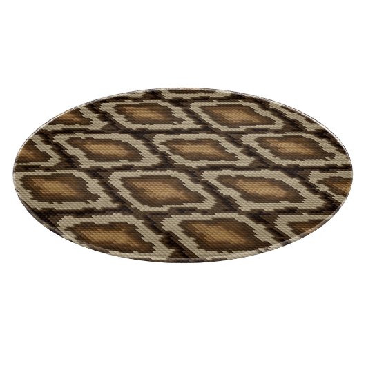 大蛇のスネークスキンパターン2 カッティングボード (角)