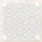 大蛇のスネークスキンパターン2 ガラスコースター (裏面)