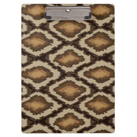 大蛇のスネークスキンパターン2 クリップボード (正面)