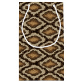 大蛇のスネークスキンパターン2 スモールペーパーバッグ (裏面)