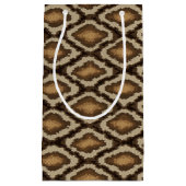 大蛇のスネークスキンパターン2 スモールペーパーバッグ (正面)