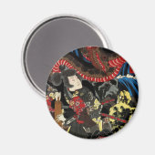 大蛇のヒキガエルと戦う侍 マグネット (正面/裏面)