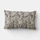 大蛇のプリントの装飾用クッション ランバークッション (裏面)